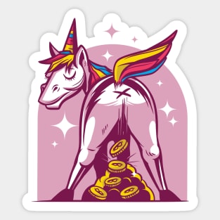 Bitcoin unicorn Sticker